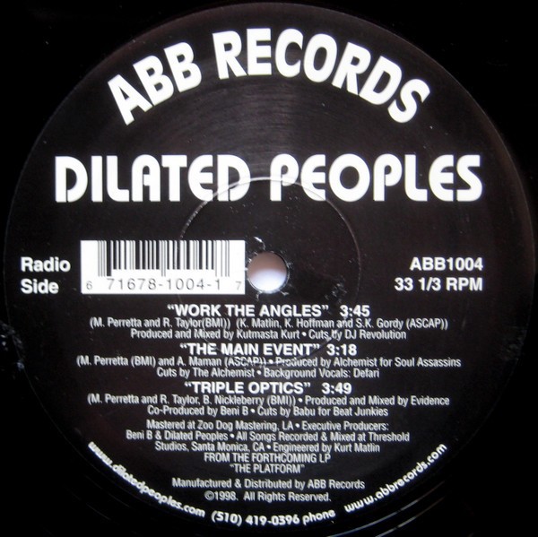 Dilated Peoples-Work the Angles, The Main Event, Triple optic. Vinyl. Vinylové desky.