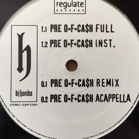 DJ-Honda - Pre Of Cash, vinyl, vinylová deska