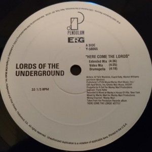 Lords of Underground-Here Come The Lords, vinyl-vinylové desky