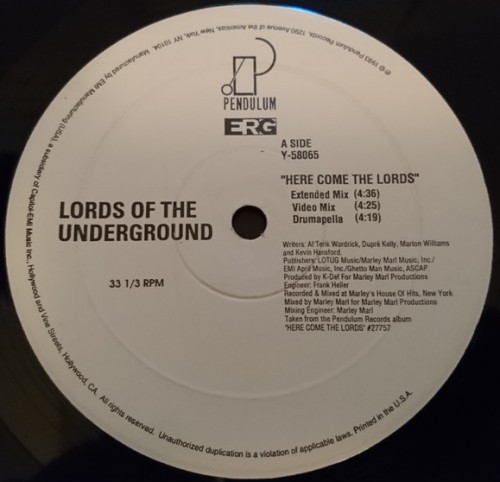 Lords of Underground-Here Come The Lords, vinyl-vinylové desky