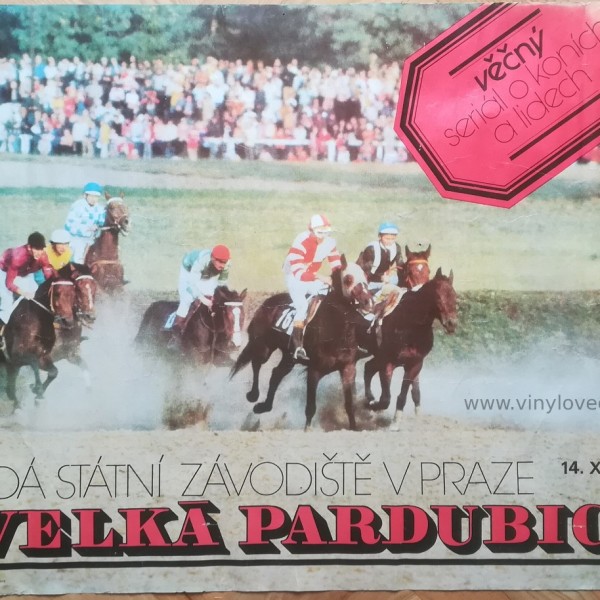 Plakát dostih koní-Velká Pardubická-1984-94 ROČNÍK