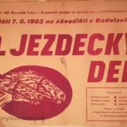 Plakáty koní, Jezdecký den, Radslavice, 1983