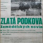 Plakát koně, vozatajské soutěže, Zlatá Podkova-1987