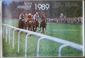 Kalendář koní, koně dostihy,1989